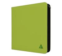 Rayvol 12-Pocket Ringless Trading Card Binder - Holds 1104 Cards, Side-Loading Black Pages, Zipper Album for TCG & Sports Collections -Green