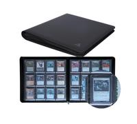Rayvol 12-Pocket Toploader Binder, Holds 432 Toploaders, Black, Non-PVC Plastic, Card Storage Case