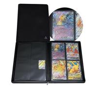 Rayvol Jumbo Card Binder Size L, 4-Pocket Fits 320 L Jumbo Cards, Ringless Jumbo Card Binder for Oversized Cards 5.4 * 7.4 Inch