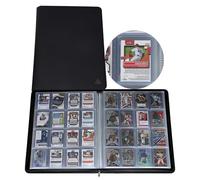 Rayvol Premium 16-Pocket Toploader Binder - Fits 512 Toploaders, Comes with 16 Transparent White Pages for 3" x 4" Toploaders