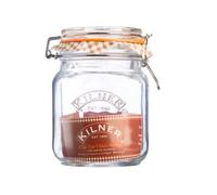 Clip Top Square Jar Kilner 1 Litre Preserve Pickle Store Jam Ferment Storage