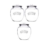 Rayware Kilner Set of 3 Universal Push-Top Lid Glass Jar 2 Litre - Clear Rayware Clear