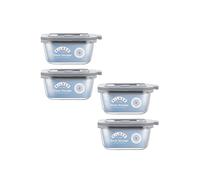 Rayware Kilner Set of 4 Fresh Storage Square Jars 0.31 Litre - Clear Rayware Clear