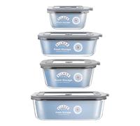 Rayware Kilner Set of 4 Fresh Storage Square & Rectangle Jars - Clear Rayware Clear