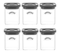 Rayware Kilner Set Of 6 Fresh Storage Square Spice Jar 160Ml - Clear