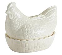 Rayware Mason Cash Ceramic Hen Nest Egg Storage - Cream