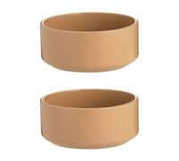 Rayware Mason Cash Set Of 2 Cane Collection Stoneware Dog Bowl 18Cm