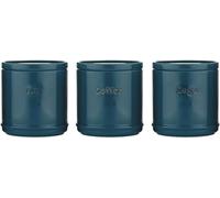 Accents Tea/Coffee/Sugar Canisters Set in TEAL