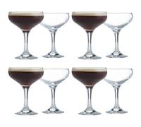 Rayware Ravenhead Set Of 8 Cocktail Saucer Glasses 200Ml - Clear