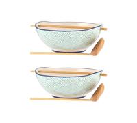 Rayware Set of 2 Typhoon World Foods Noodle Soup Bowl Set 800ml Rayware Multicolor