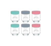 Rayware Set of 6 Kilner Kids Glass Baby Food Jars 190ml in Clear Rayware Clear