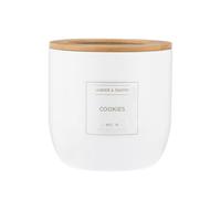 Rayware Typhoon Eden Large Storage Jar 2.3 Litre with Bamboo Lid - White Rayware White