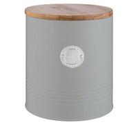 Rayware Typhoon Living Cookie Storage Jar 3.4 Litres With Bamboo Lid - Grey