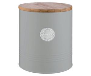 Rayware Typhoon Living Cookie Storage Jar 3.4 Litres With Bamboo Lid - Grey