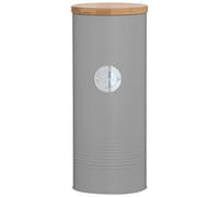 Rayware Typhoon Living Pasta Storage Jar 2.5 Litre With Bamboo Lid - Grey