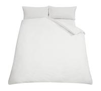 RAYYAN LINEN Duvet Cover Set WHITE 100% Egyptian Cotton 200 Thread Counts Bedding Quilt Cover Set with Pillowcases (White, Double)