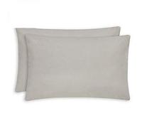 RayyanLinen 100% EGYPTIAN COTTON 200 THREAD COUNTS FITTED SHEET 9" DEPTH (SILVER GREY, 2 PILLOWCASES)