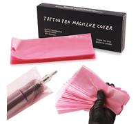 Rayyl 200PCS Disposable Tattoo Pen Bags - Pink Tattoo Pen Covers
