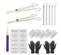 rayyl 42PCS Piercing Kit, Ear Nose Piercing Needles 12G 14G 16G 18G 20G Piercing Needles Kit with 4pcs Different Piercing Clamps for Piercing Tool Kit