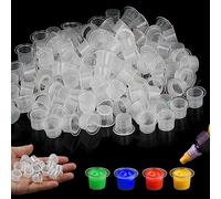 Rayyl Tattoo Ink Caps Cups 500pcs Quality Tattoo Ink Caps White Plastic 9mm Disposable Small Tattoo Pigment Cups for Tattoo Ink Tattoo Kits Tattoo Supplies(#9mm) (9mm-500pcs)