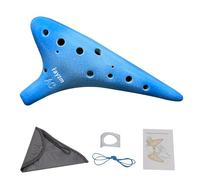 Rayzm 12-Hole Alto C Ceramic Ocarina, 13-note C Major, Beginner Ocarina Wind Musical Instrument with Padded Carry Bag for Music Lovers