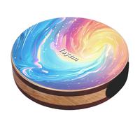 rayzm 2-in-1 Cajon & Maracas Shaker, Birch Wood 20 cm Dual-Surface Hand Drumbox Percussion with Multi-Tone Zones, Internal Sizzle Beads & Carry Bag