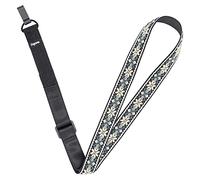 Rayzm Clip-on Ukulele Strap - Jacquard Weave Cotton Neck Sling, Adjustable, Button-Free Cross-Chest, No Screws, Hands Free