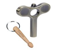 Rayzm Deluxe Drum Tuning Key and Drumstick Keychain, Novelty Gift for Drummers (Pack of 2)