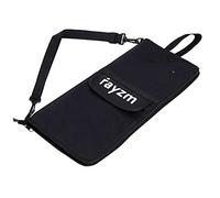 Rayzm Drum Stick Bag with an External Pocket, Standard Nylon Stick Bag with a Carry Handle and Floor Tom Hooks, Inside 4 Slots Holds up to 12 Pairs of Drumsticks,Water Resistant Nylon