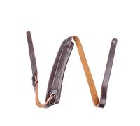 Rayzm Guitar Strap/Bass Strap with 5.5cm Wide Replacement Shoulder Pad & Suede Backing, Quality Leather Belt for Acoustic/Electric/Bass Guitar(Brown)