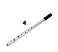 Rayzm Tin Whistle/Irish Whistle, C-Key 6-Hole Aluminum Penny Whistle for Beginners (Silver)
