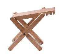 Rayzm Wood Guitar Footstool, Folding Classical Guitar Foot Rest with 4 Adjustable Heights, Sturdy & Easy for Travel