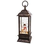 RAZ Imports 11" SNOWMAN LIGHTED WATER LANTERN
