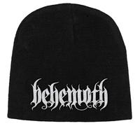Razamataz Behemoth Band Logo Embroidered Beanie Hat One Size Black
