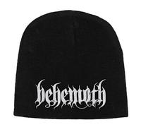 Razamataz Behemoth Band Logo Embroidered Beanie Hat One Size Black