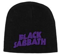 Razamataz Black Sabbath Band Logo and Devils Embroidered Beanie Hat One Size