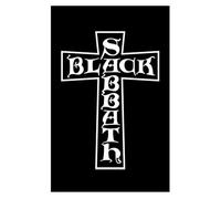 RAZAMATAZ Black Sabbath Cross Textile Poster