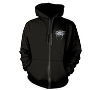 Razamataz Darkthrone 'It Beckons Us All' Unisex Zip Up Hoodie (UK, Alpha, XXL, Regular, Regular, Black)
