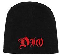 Razamataz Dio Band Logo Embroidered Beanie Hat One Size Black