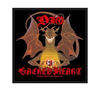 Razamataz Dio Sacred Heart Band Logo Woven Patch Accessory Size