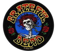 Grateful Dead Patch Vintage Bertha Seal Official Woven Sew on 105 x 45mm Taille unique