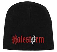 Razamataz Beanie Halestorm Logo, Embroidered, Black, One Size