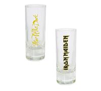 Razamataz Iron Maiden Shot Glass Set of 2 Shot Glasses Fear of the Dark 6 cl