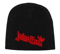Razamataz Judas Priest Band Logo Embroidered Beanie Hat One Size Black