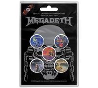 Razamataz Red Vintage Pin Badge - Vic Rattlehead (5 Units)
