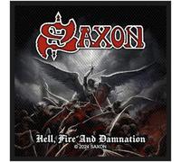 Razamataz Saxon Hell Fire And Damnation Woven Patch One Size