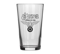 Razamataz Saxon Wheels of Steel Drinking Glass