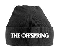 Razamataz The Offspring Flaming Skull Beanie Hat One Size Black