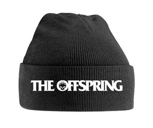 Razamataz The Offspring Flaming Skull Beanie Hat One Size Black