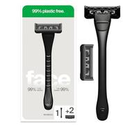 Razeco5 Pro Plastic-Free Razor | 1 Steel Handle + 2 Plastic-Free Cartridges, 5 Blades | Shaving for a Zero Waste Routine (Face)